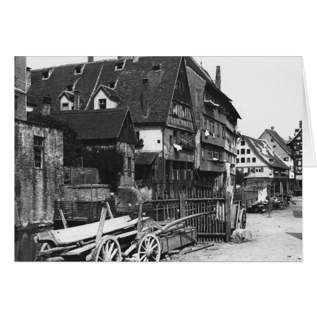 View of the Old Quarter, Ulm, c.1910 (Front Horizontal)