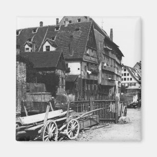 View of the Old Quarter, Ulm, c.1910 Magnet