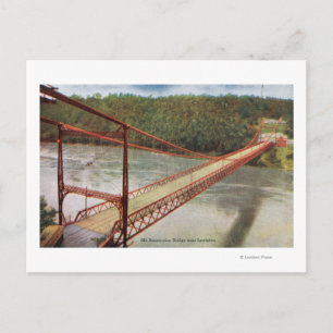 View of the Old Suspension Bridge Postcard