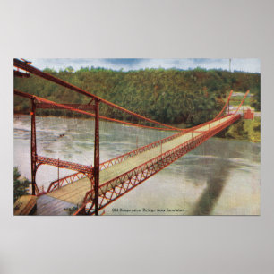 View of the Old Suspension Bridge Poster