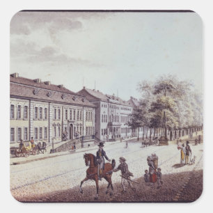 View of the Opera House, Berlin Square Sticker
