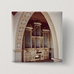 View of the Organ in the church at Rotha 15 Cm Square Badge