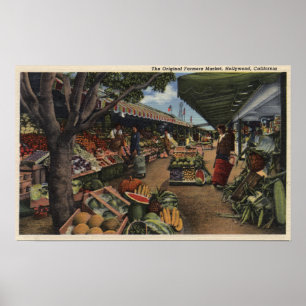View of the Original Farmer's Market Poster