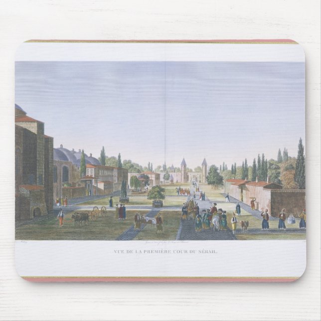 View of the Outer Courtyard of the Seraglio, Topka Mouse Pad (Front)