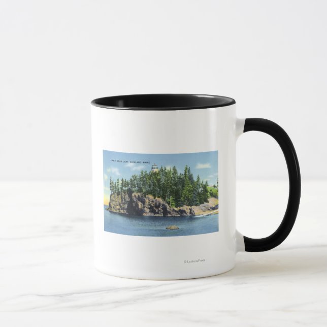 View of the Owl's Head Lighthouse 2 Mug (Right)