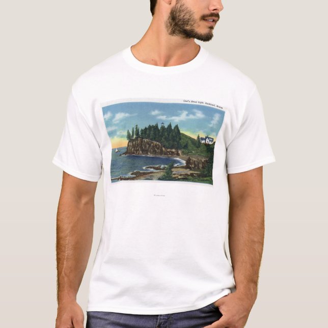 View of the Owl's Head Lighthouse T-Shirt (Front)