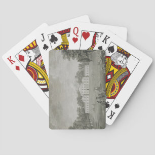View of the Palace at Kew from the Lawn, engraved Playing Cards