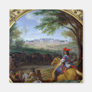View of the Palace of Versailles in 1669 Magnet
