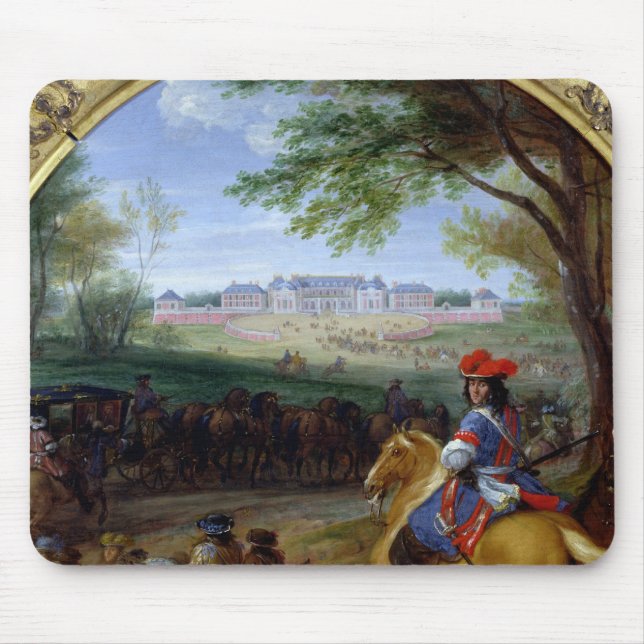View of the Palace of Versailles in 1669 Mouse Pad (Front)