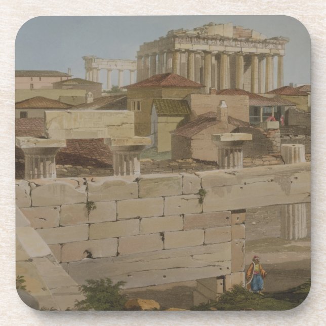 View of the Parthenon from the Propylaea, plate 7 Coaster (Front)