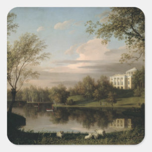 View of the Pavlovsk Palace, c.1800 Square Sticker