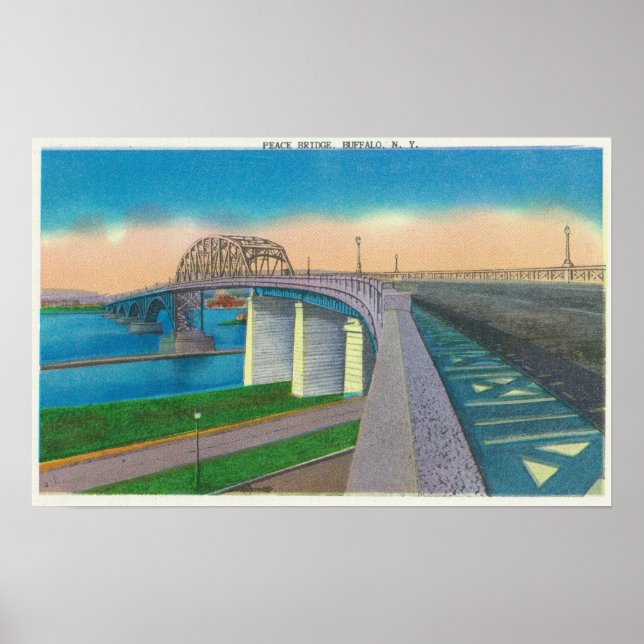 View of the Peace Bridge Poster (Front)
