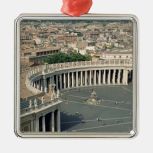 View of the piazza metal ornament