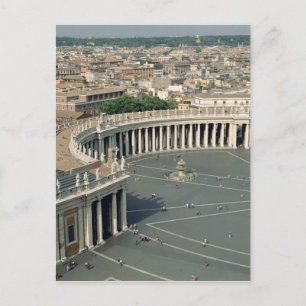 View of the piazza postcard