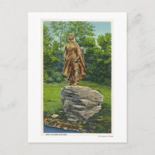 View of the Pilgrim Maiden Statue Postcard