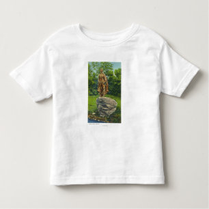 View of the Pilgrim Maiden Statue Toddler T-Shirt