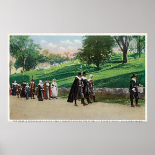View of the Pilgrim Procession Poster