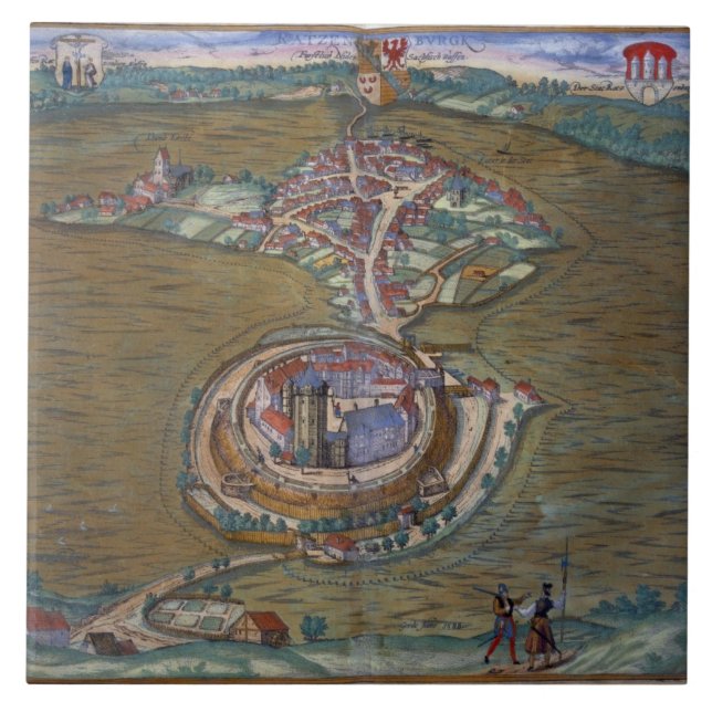 View of the Place de Louis le Grand, with one of t Tile (Front)