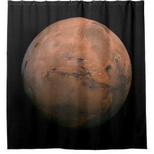 View of the Planet Mars (Martian Landscape) (NASA) Shower Curtain
