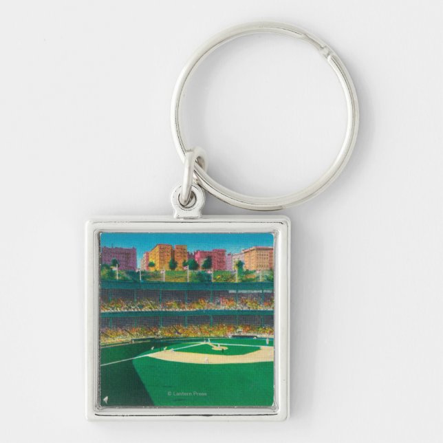 View of the Polo GroundsNew York, NY Key Ring (Front)
