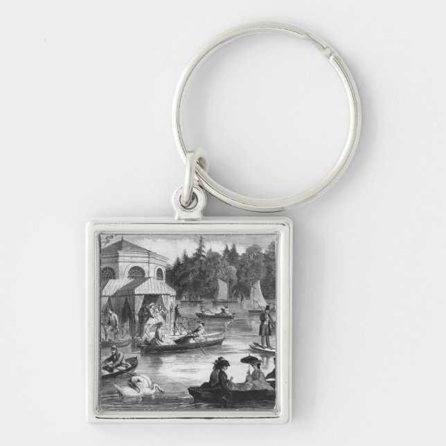 View of the pond of the Court at Fontainebleau Key Ring (Front)