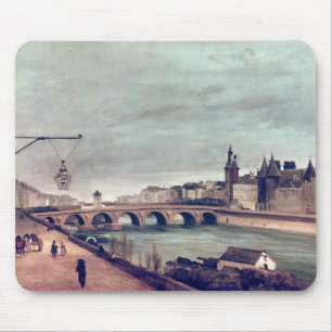 View of the Pont au Change from Quai de Mouse Pad