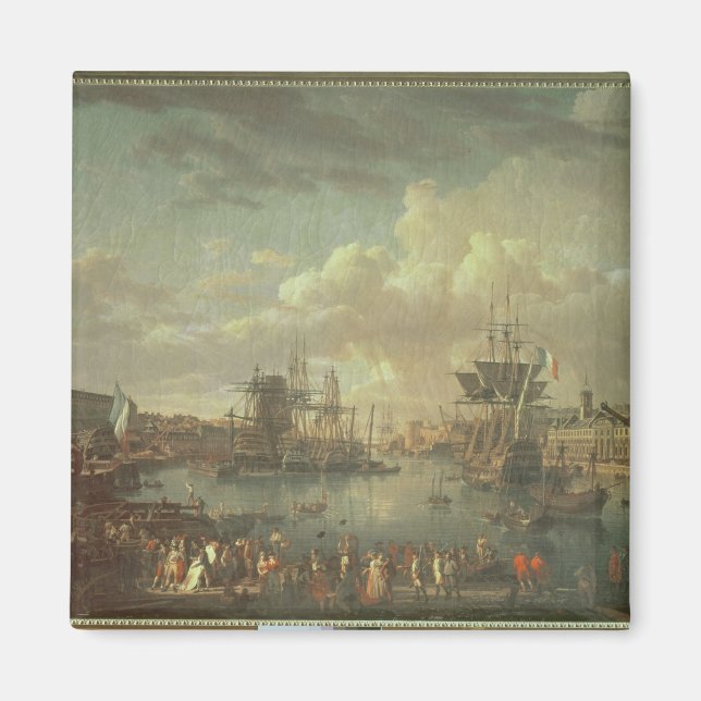 View of the Port at Brest Magnet (Front)