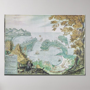 View of the Port of Acapulco Poster