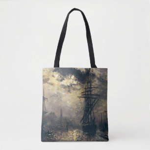View of the Port, or The Windmills in Tote Bag