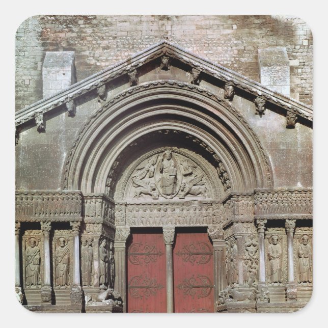 View of the portal square sticker (Front)