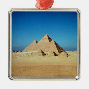 View of the Pyramids Metal Ornament