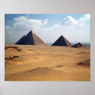 View of the Pyramids of Cheops Poster