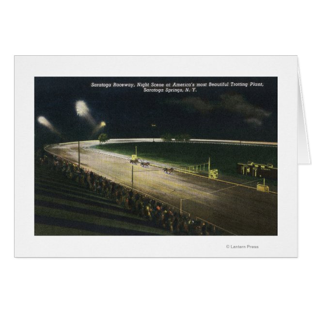 View of the Raceway at Night (Front Horizontal)