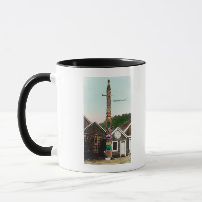 View of the Raven TotempoleWrangell, AK Mug (Left)