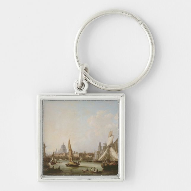 View of the River Thames Key Ring (Front)