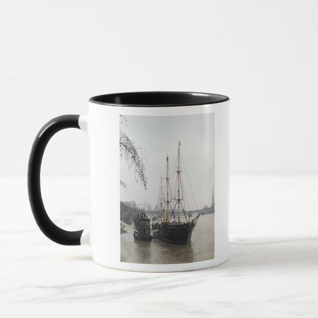 View of the River Thames with RRS Discovery Mug (Left)