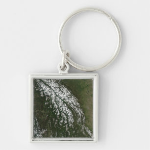 View of the Rocky Mountains Key Ring