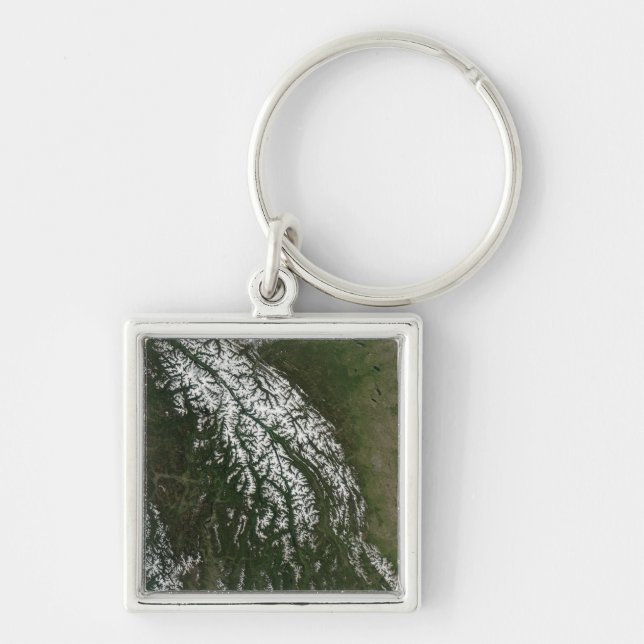 View of the Rocky Mountains Key Ring (Front)
