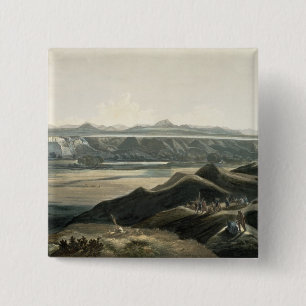 View of the Rocky Mountains, plate 44 from Volume 15 Cm Square Badge