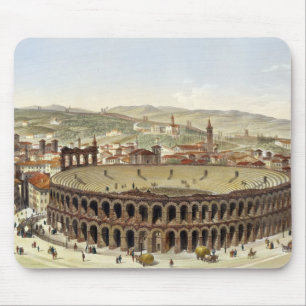 View of the Roman Amphitheatre, Verona, engraved b Mouse Pad