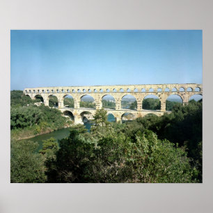View of the Roman aqueduct, built c.19 BC Poster