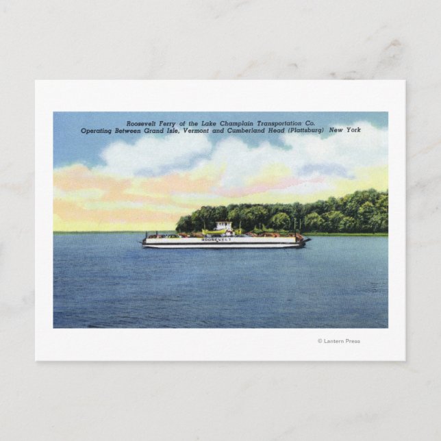 View of the Roosevelt Ferry Postcard (Front)