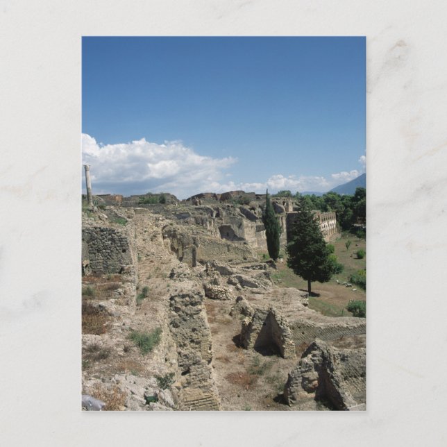 View of the ruined city postcard (Front)