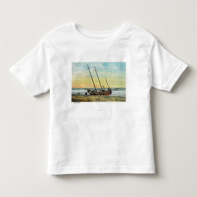 View of the Rum Runner Ship Ashore Toddler T-Shirt (Front)
