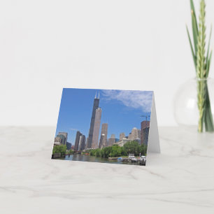 View of the Sears Tower from the Chicago River Card