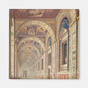 View of the second floor Loggia at the Vatican, wi Magnet