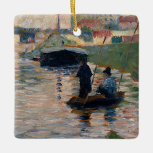 View of the Seine Ceramic Tree Decoration
