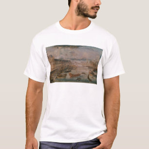 View of the Seine, the Grande Galerie of Louvre T-Shirt