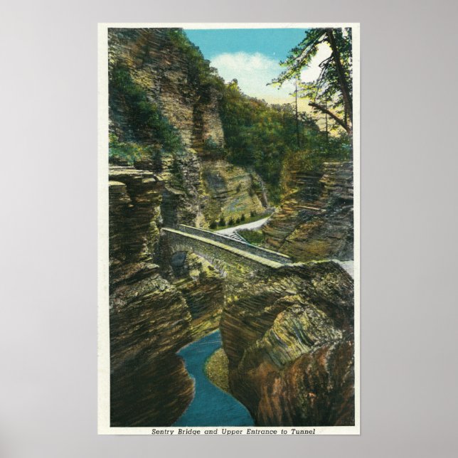 View of the Sentry Bridge & Upper Tunnel Poster (Front)