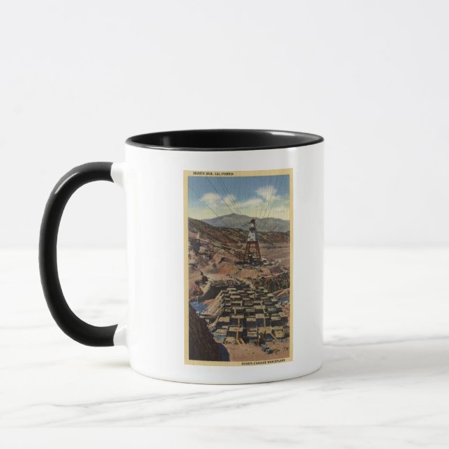 View of the Shasta Dam Mug (Left)